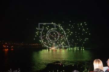 Espectáculo pirotécnico de Melenara (Foto Francisco Javier Santana y TA)